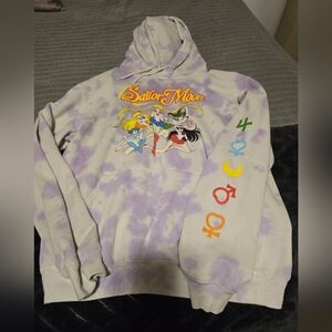 Sailor Moon Hooded Sweatshirt Size Large